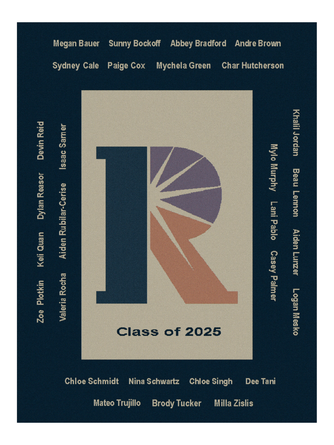 Rolling Hills Prep Class Of 2025 Blanket