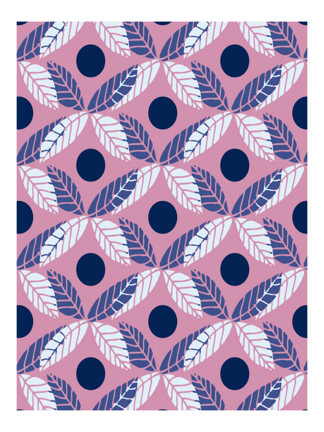 Floral Leaves Lilac- Pj-2108-14