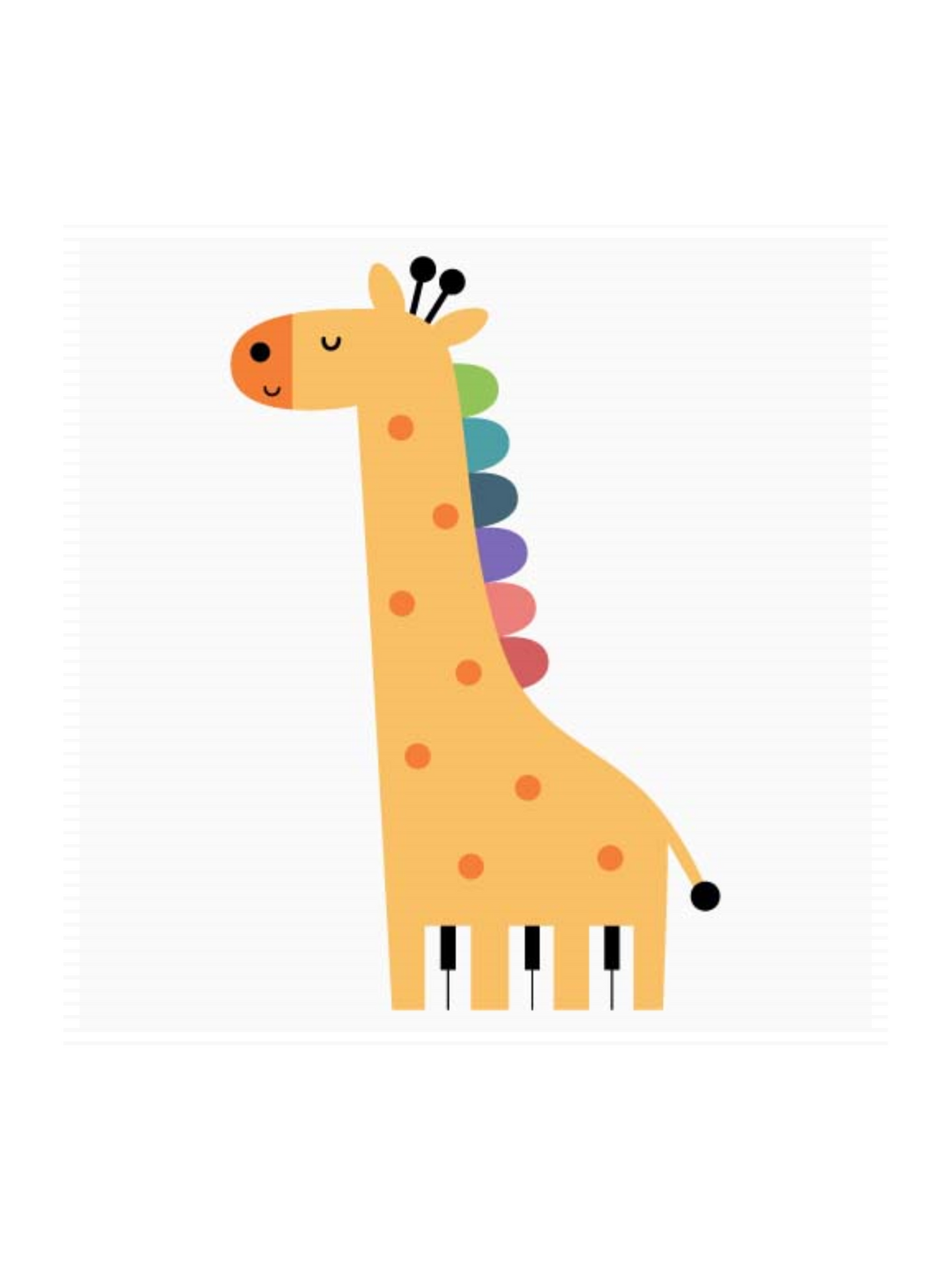 Giraffe Piano- Pj-2097-40