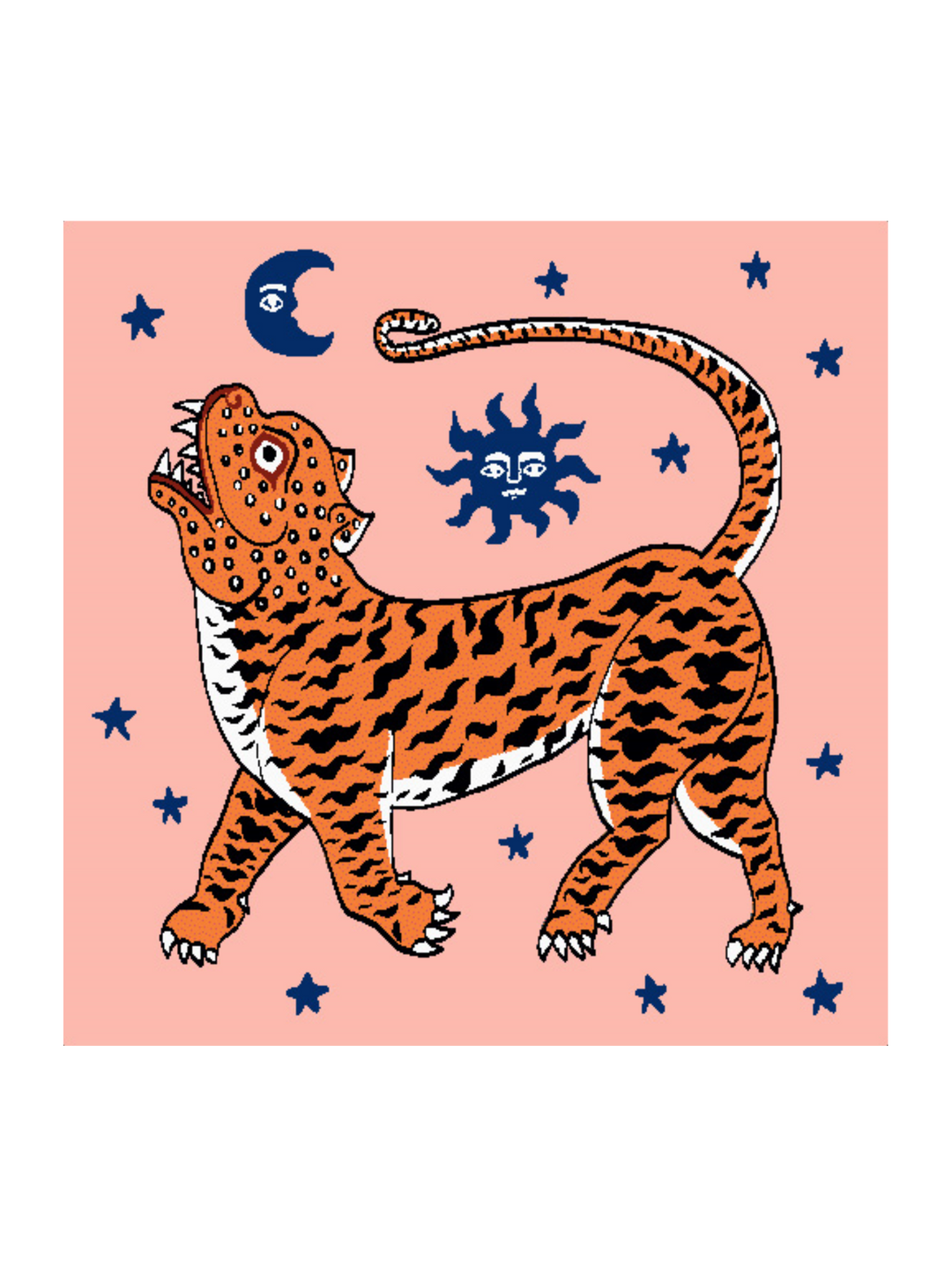 Tiger Temple Pink