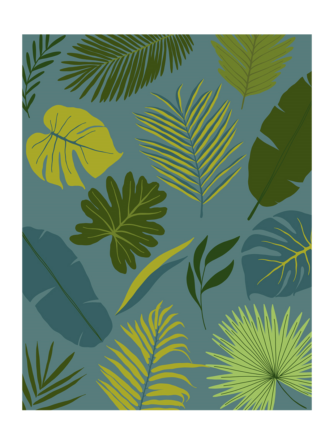 Tropical Jungle Leaves  Pj-2194-7