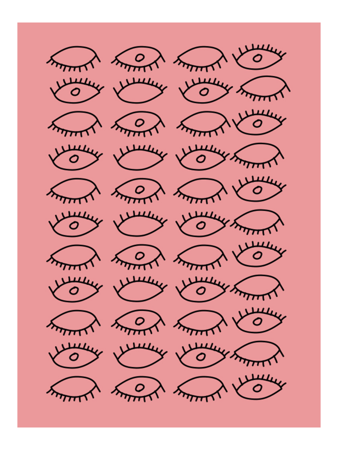 Eyes Pattern Pink Pj-2115-37