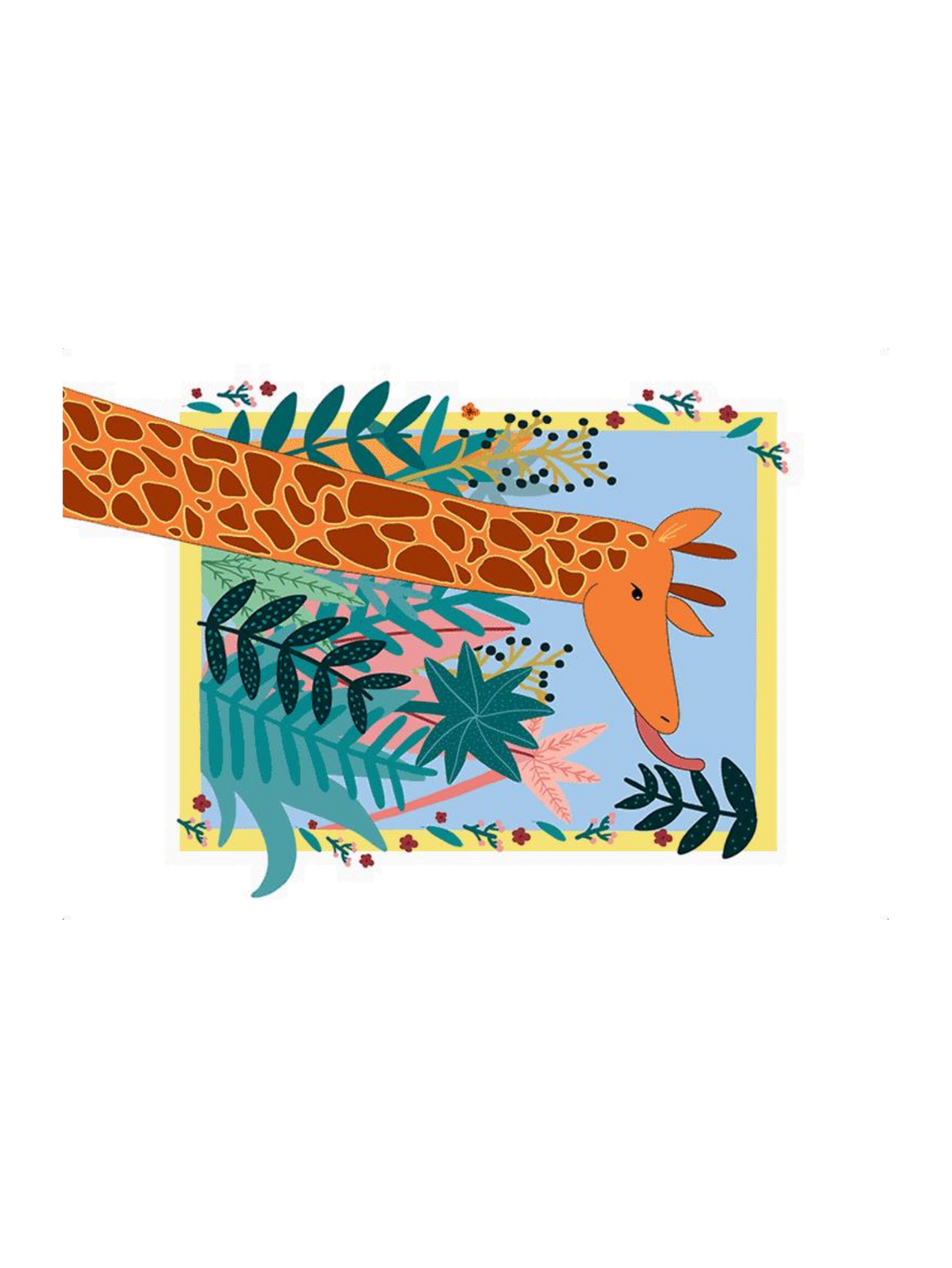 Giraffe In The Jungle Small  Pj-2571