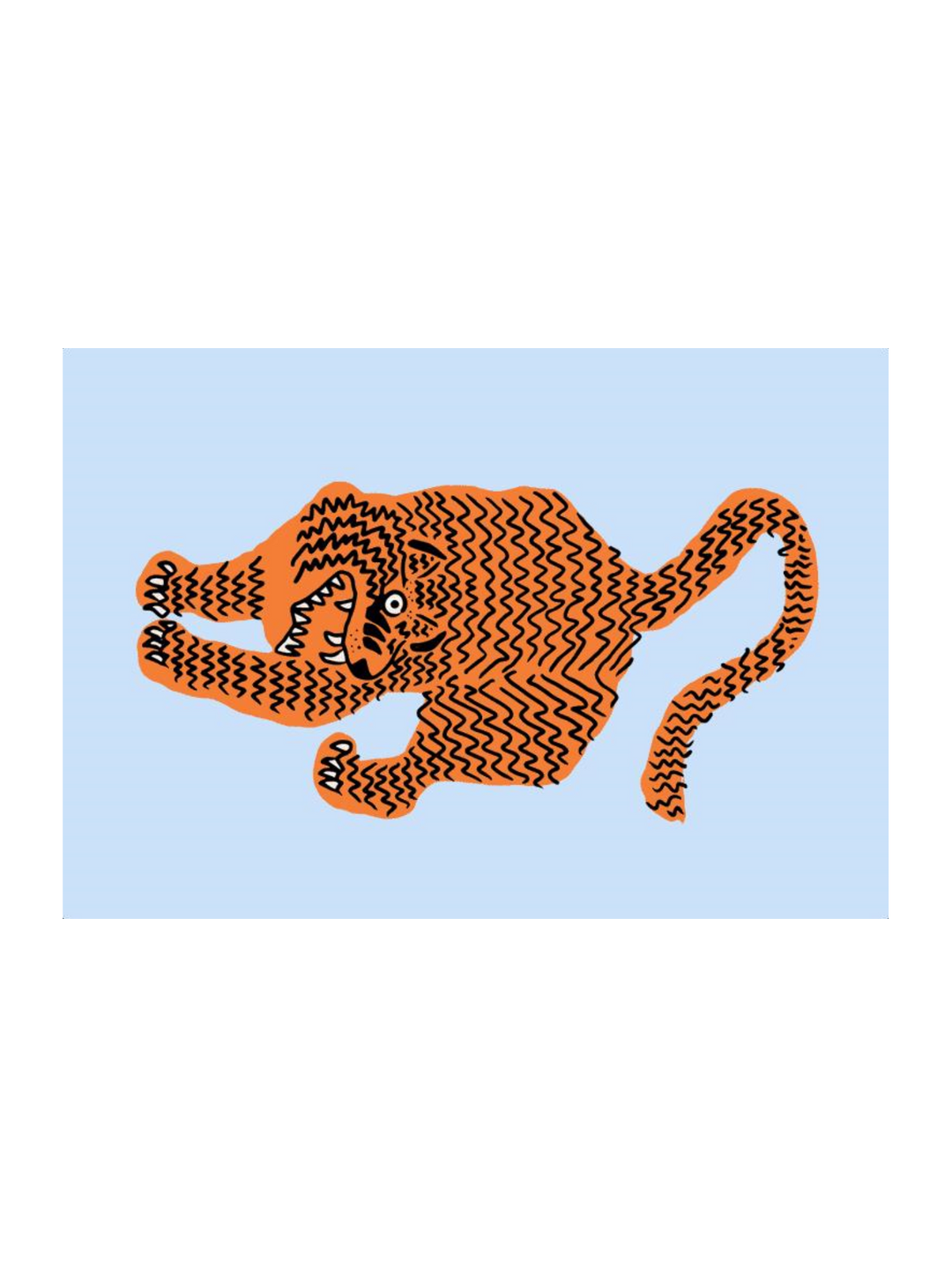 Tiger Blue Small  Pj-2102-28