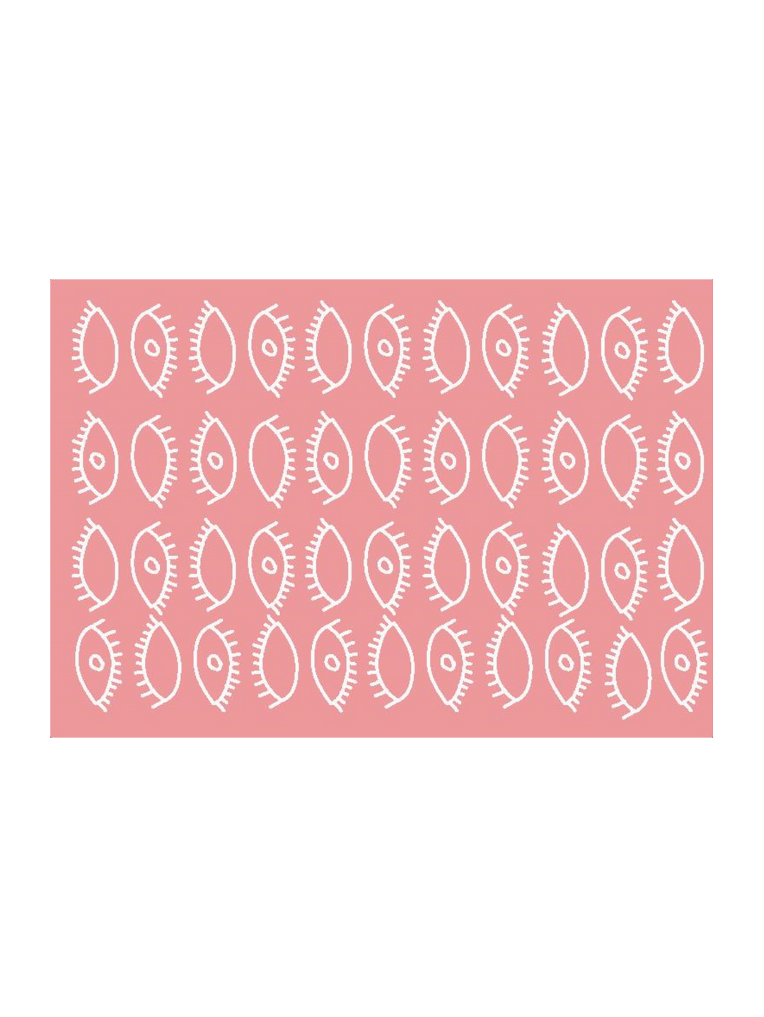 Eyes Pattern Pink White Small  Pj-2115-49