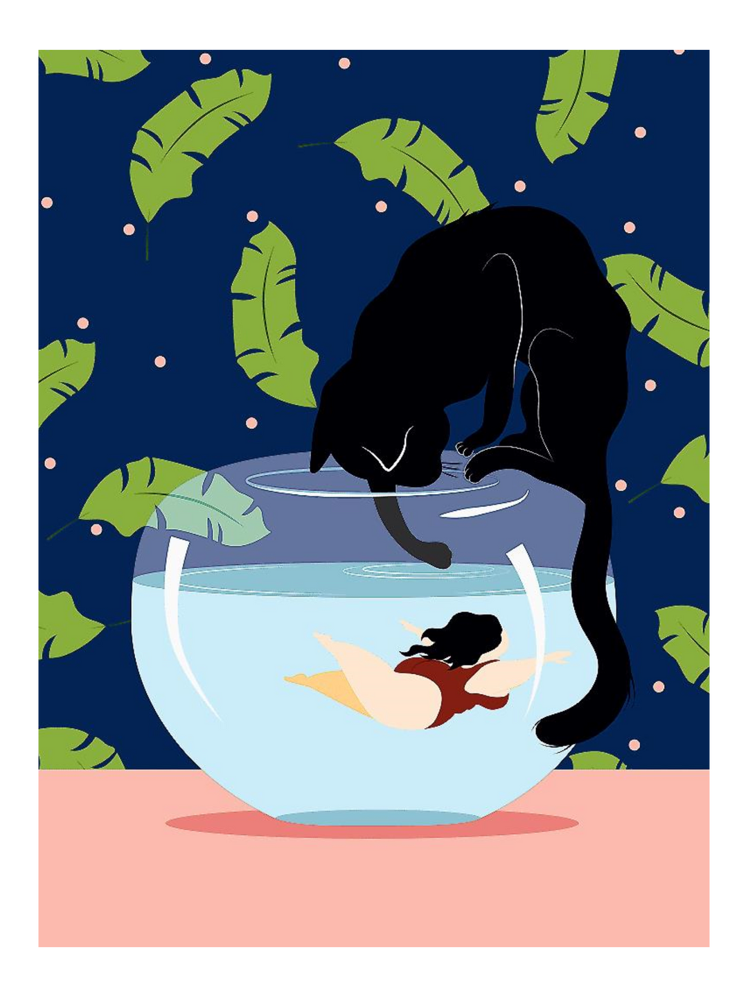 Just Keep Swimming 72 X 54