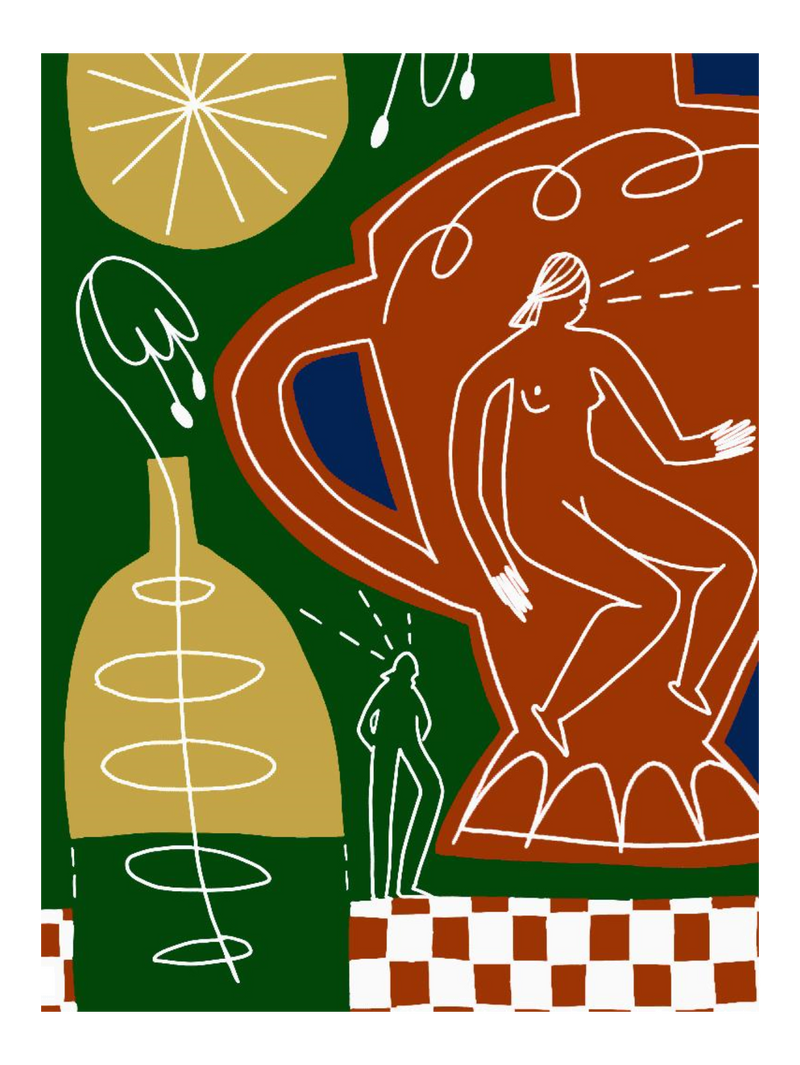 Whimsical Person 72 X 54