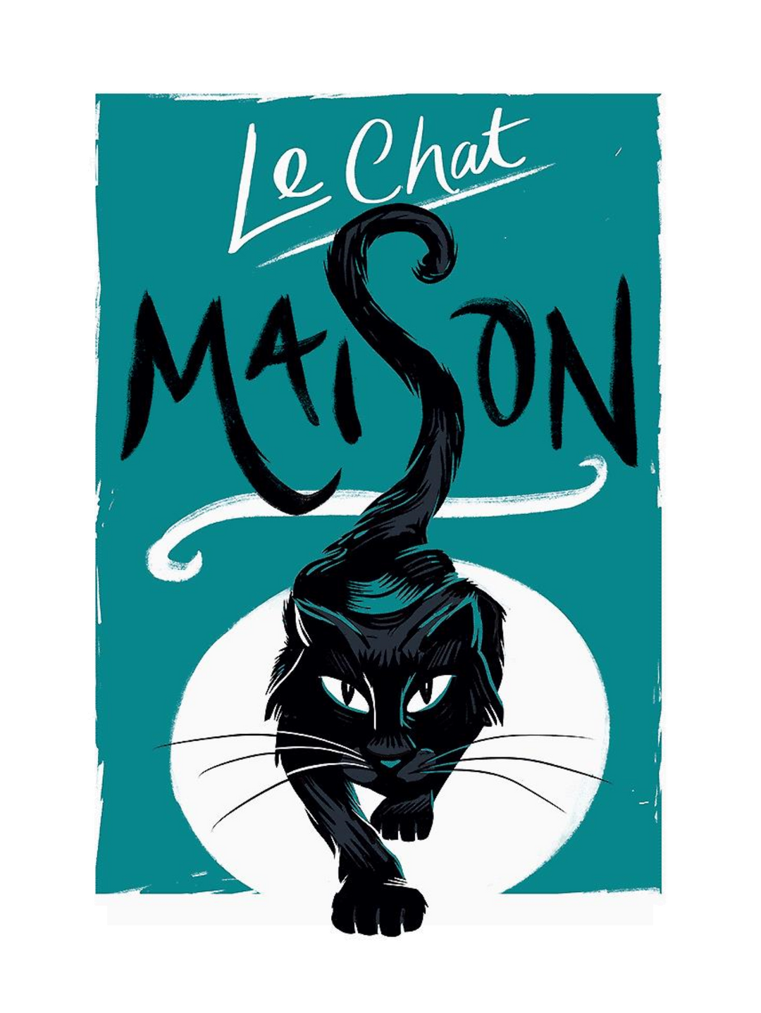 House Cat Blue 72 X 54