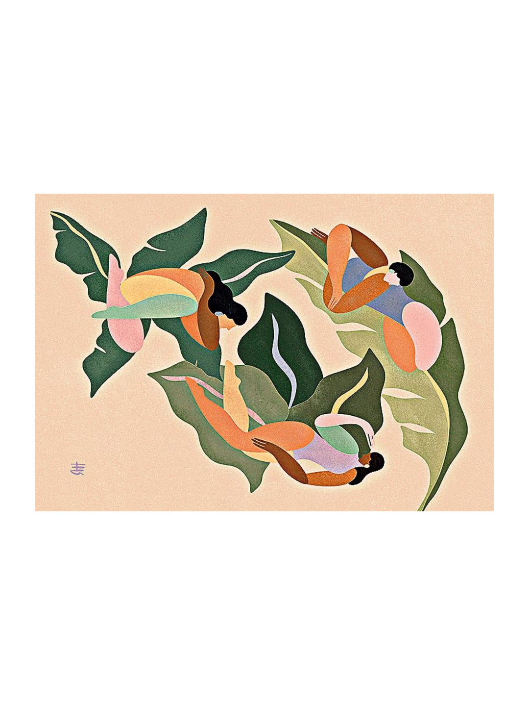 Girls On Plants 54 X 38