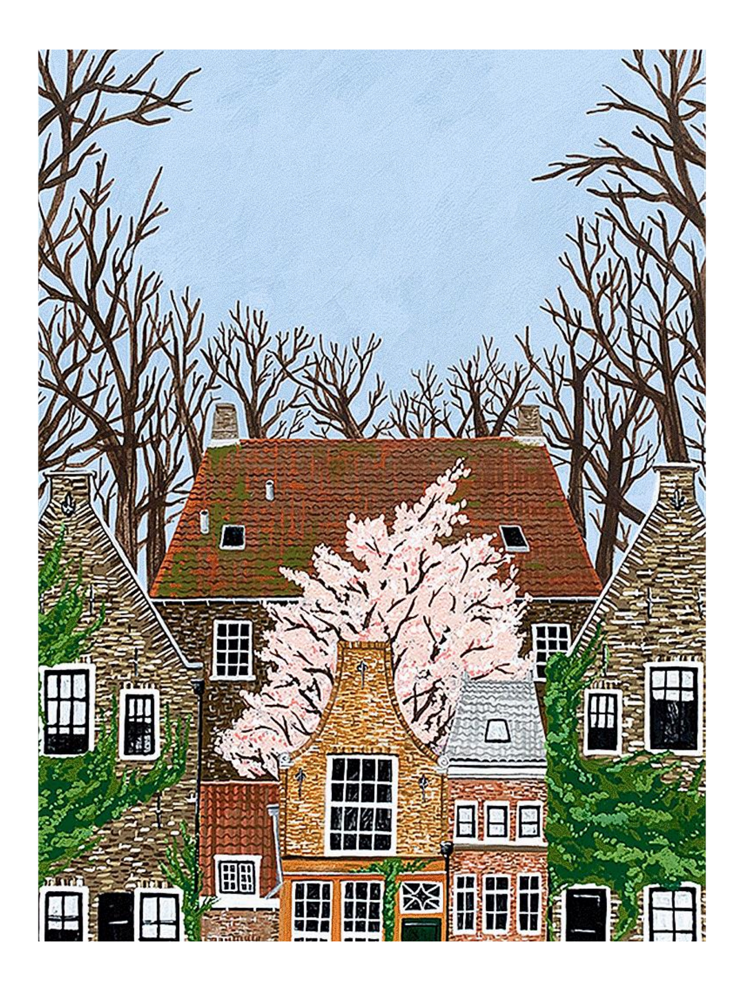 Saucer Magnolia Flame - Lg