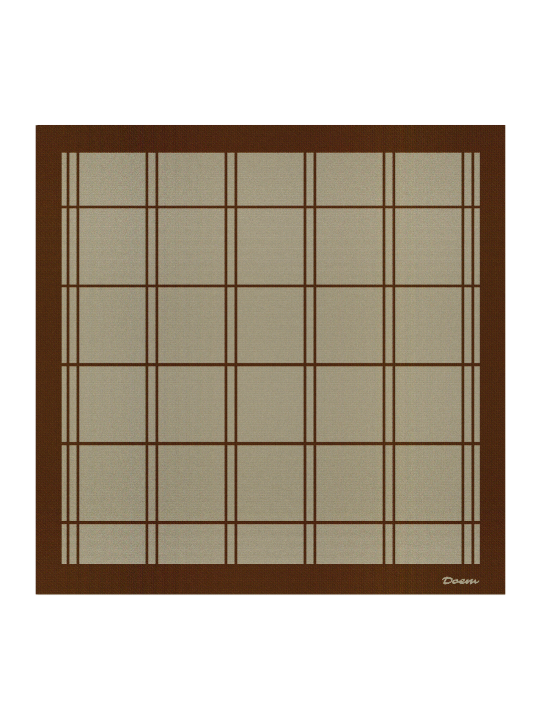 Shoji Brown Grid Blanket