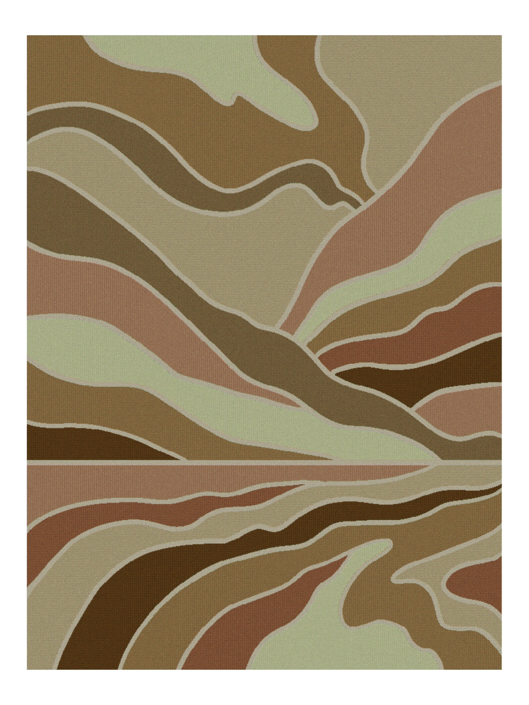 Brown Landscape Blanket