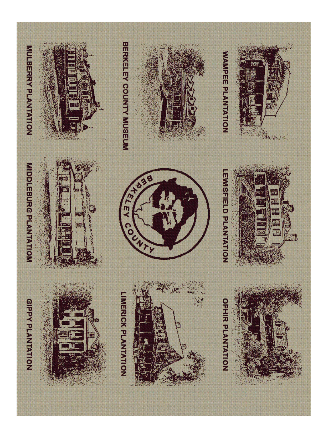 Berkeley County Museum Historic Blanket - Cranberry Blanket