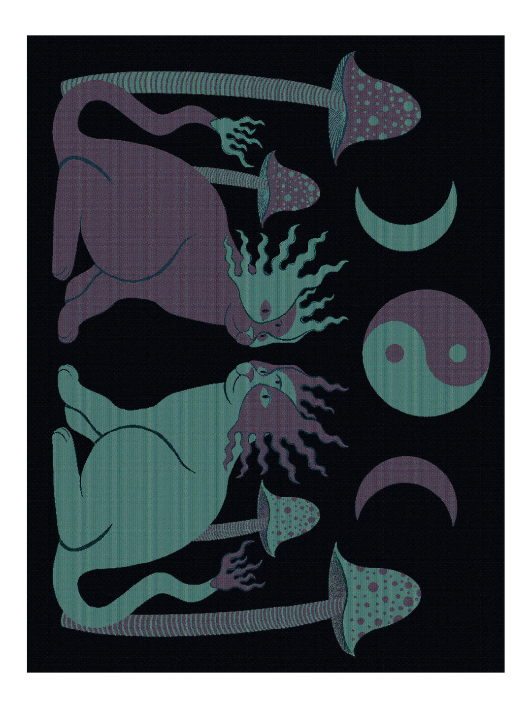 Ying Yang Cats Blanket
