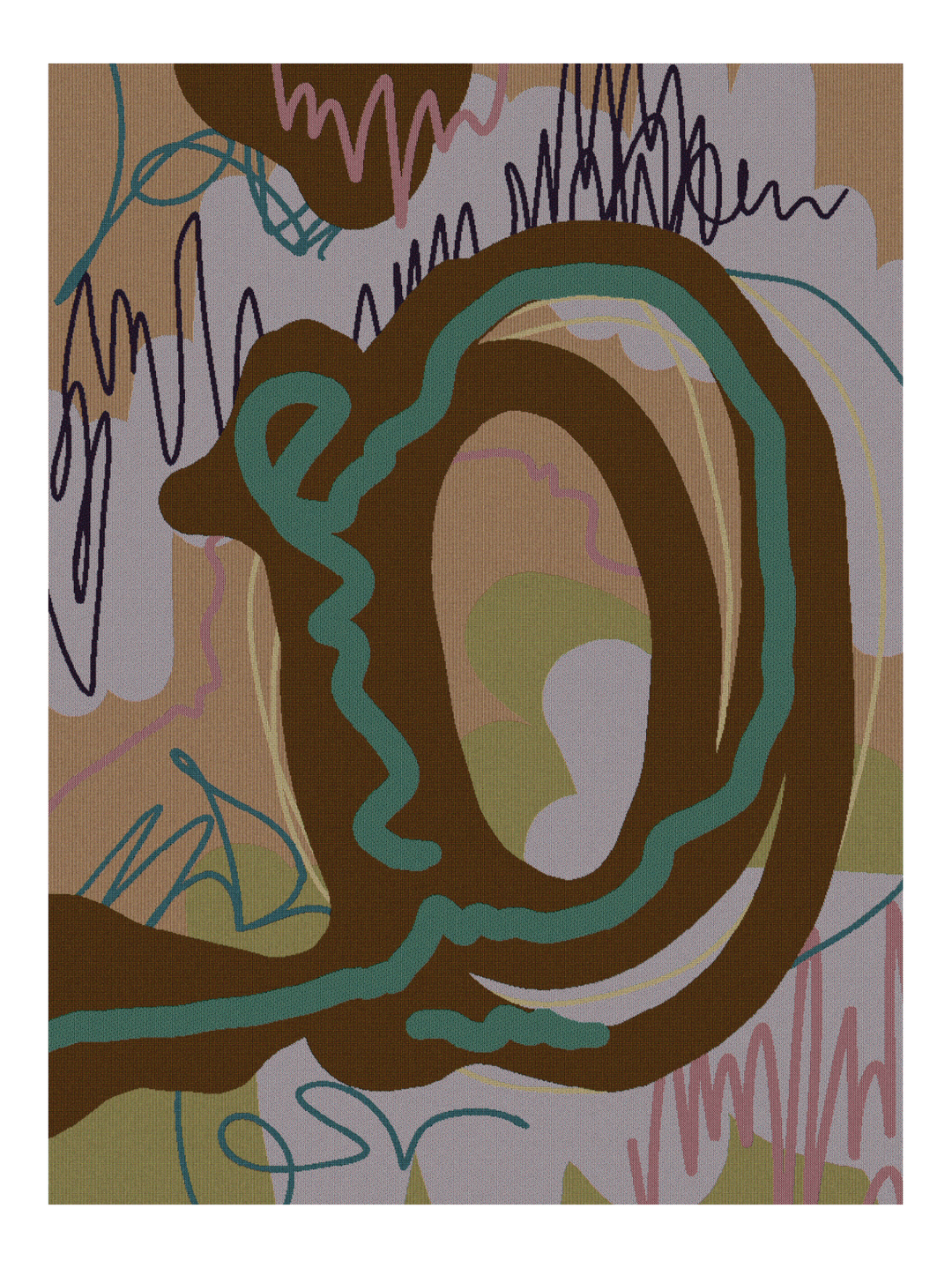 Abstract Purple Blanket