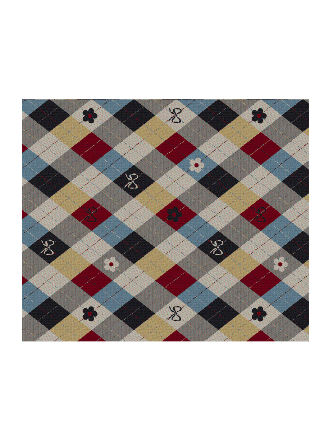 Argyle Bow Blanket