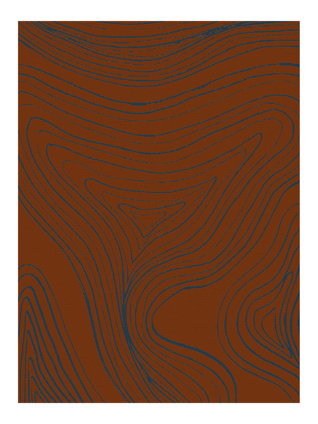1009 - Suminagshi-Blue Blanket