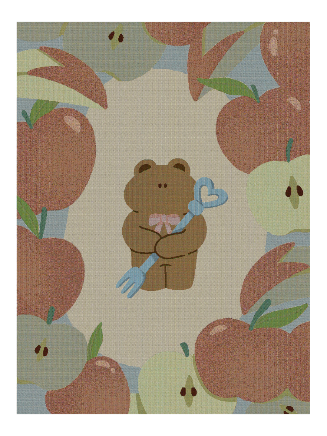 Apple Bear Blanket