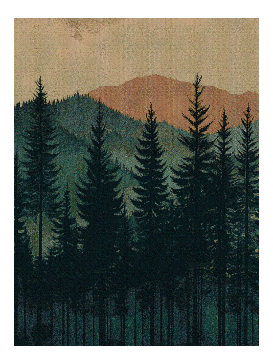 Mystic Pine Forest 72 X 54